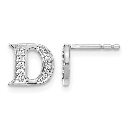 14k-white-gold-diamond-initial-d-earrings-SolomonJeweler-Wichita-KS-CustomJewelry