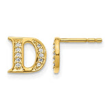 14k-diamond-initial-d-earrings-SolomonJeweler-Wichita-KS-CustomJewelry