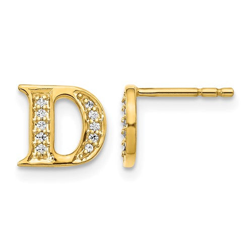 14k-diamond-initial-d-earrings-SolomonJeweler-Wichita-KS-CustomJewelry