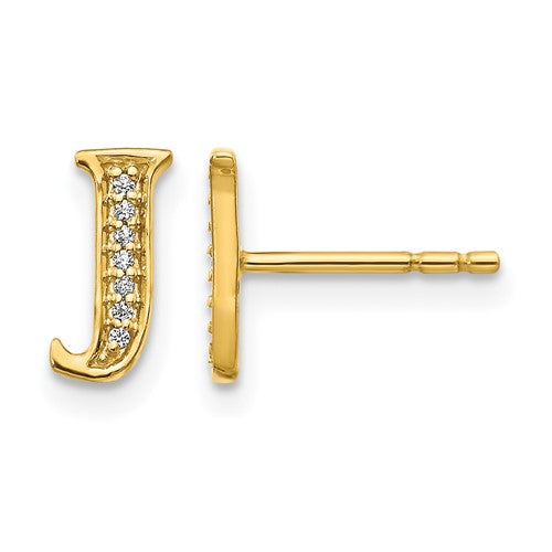 14k-diamond-initial-j-earrings-SolomonJeweler-Wichita-KS-CustomJewelry