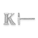 14k-white-gold-diamond-initial-k-earrings-SolomonJeweler-Wichita-KS-CustomJewelry