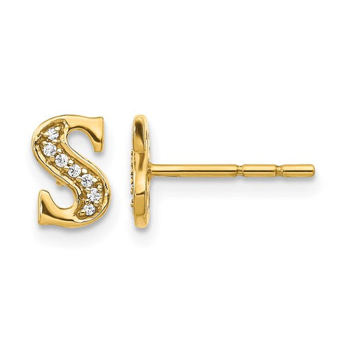 14k-diamond-initial-s-earrings-SolomonJeweler-Wichita-KS-CustomJewelry