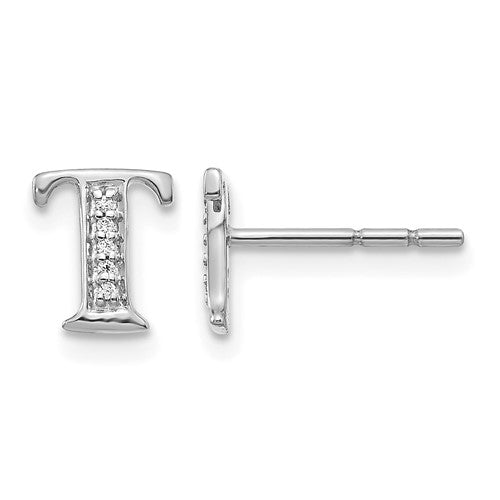 14k-white-gold-diamond-initial-t-earrings-SolomonJeweler-Wichita-KS-CustomJewelry