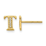 14k-diamond-initial-t-earrings-SolomonJeweler-Wichita-KS-CustomJewelry