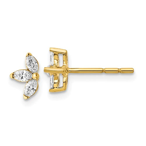 14k-3-stone-marquise-diamond-earrings-SolomonJeweler-Wichita-KS-CustomJewelry