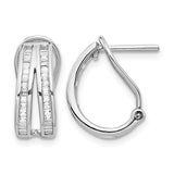 14k-white-gold-2-row-baguette-diamond-omega-back-hoop-earrings-SolomonJeweler-Wichita-KS-CustomJewelry
