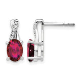 14k-white-gold-created-ruby-and-diamond-earrings-SolomonJeweler-Wichita-KS-CustomJewelry