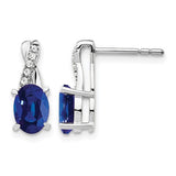 14k-white-gold-created-sapphire-and-diamond-earrings-SolomonJeweler-Wichita-KS-CustomJewelry