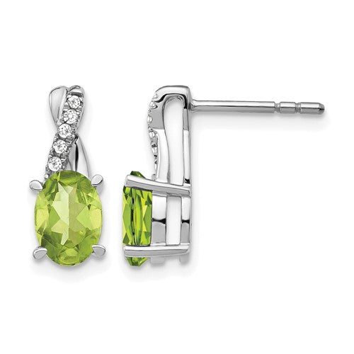 14k-white-gold-peridot-and-diamond-earrings-SolomonJeweler-Wichita-KS-CustomJewelry