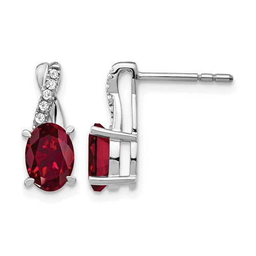 14k-white-gold-ruby-and-diamond-earrings-SolomonJeweler-Wichita-KS-CustomJewelry