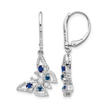 14k-white-gold-diamond-sapphire-butterfly-leverback-earrings-SolomonJeweler-Wichita-KS-CustomJewelry