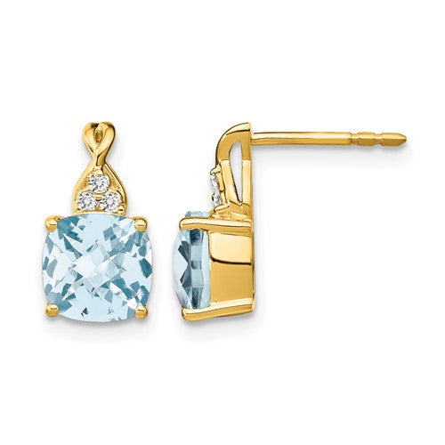 14k-checkerboard-aquamarine-and-diamond-earrings-SolomonJeweler-Wichita-KS-CustomJewelry