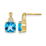 14k-checkerboard-blue-topaz-and-diamond-earrings-SolomonJeweler-Wichita-KS-CustomJewelry