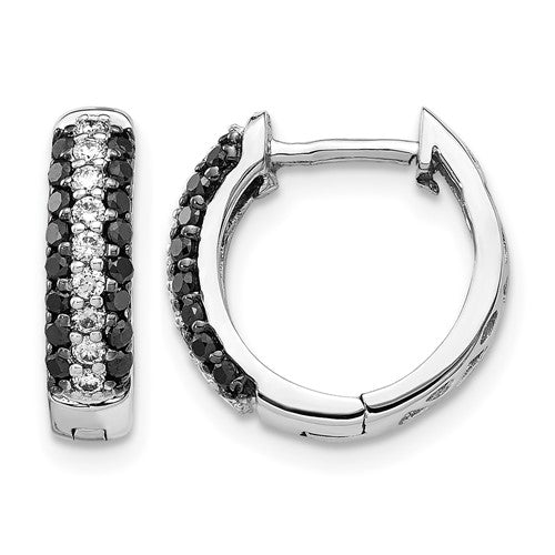 14k-white-gold-white-and-black-diamond-hinged-hoop-earrings-SolomonJeweler-Wichita-KS-CustomJewelry