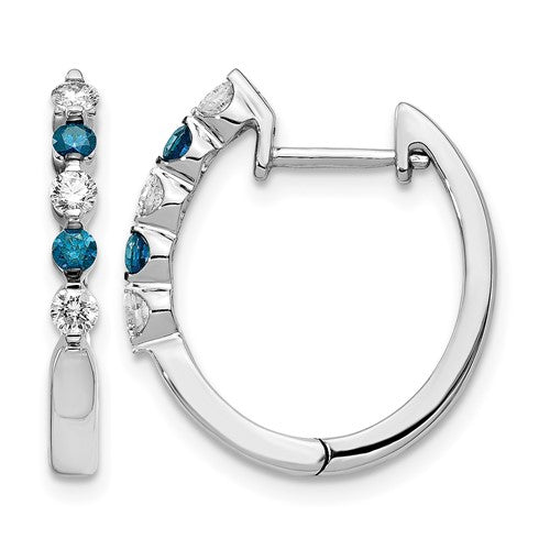 14k-white-gold-blue-white-diamond-hinged-hoop-earrings-SolomonJeweler-Wichita-KS-CustomJewelry