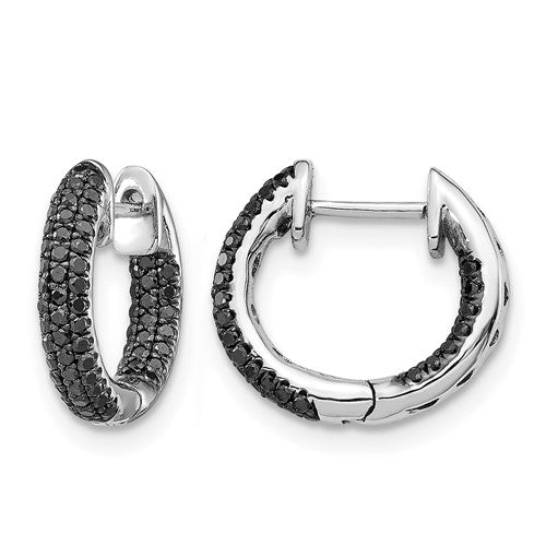 14k-white-gold-black-diamond-hinged-hoop-earrings-SolomonJeweler-Wichita-KS-CustomJewelry