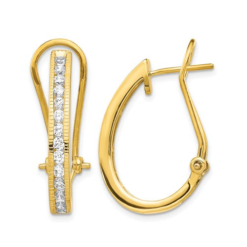 14k-gold-diamond-omega-back-hoop-earrings-SolomonJeweler-Wichita-KS-CustomJewelry