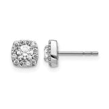 14k-white-gold-square-cluster-diamond-earrings-SolomonJeweler-Wichita-KS-CustomJewelry