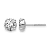14k-white-gold-cluster-diamond-screw-back-post-earrings-SolomonJeweler-Wichita-KS-CustomJewelry