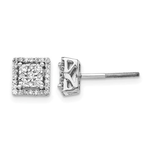 14k-white-gold-diamond-square-screw-back-post-earrings-SolomonJeweler-Wichita-KS-CustomJewelry