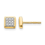 14k-diamond-post-earrings-SolomonJeweler-Wichita-KS-CustomJewelry