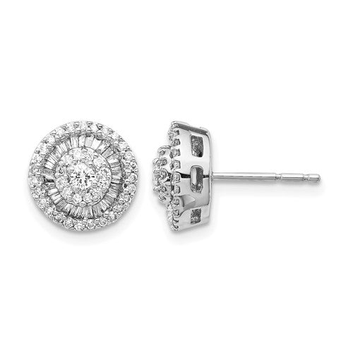 14k-white-gold-diamond-cluster-post-earrings-SolomonJeweler-Wichita-KS-CustomJewelry