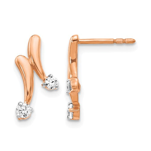 14k-rose-gold-diamond-earrings-SolomonJeweler-Wichita-KS-CustomJewelry