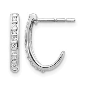 14k-white-gold-diamond-j-hoop-post-earrings-SolomonJeweler-Wichita-KS-CustomJewelry