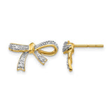 14k-diamond-bow-post-earrings-SolomonJeweler-Wichita-KS-CustomJewelry