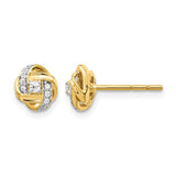 14k-diamond-knot-post-earrings-SolomonJeweler-Wichita-KS-CustomJewelry