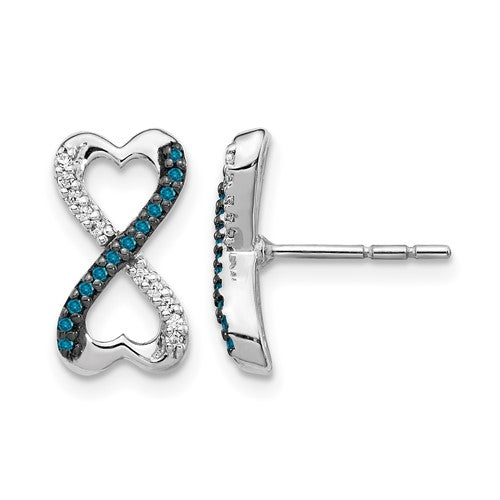 14k-white-gold-blue-and-white-diamond-infinity-heart-post-earrings-SolomonJeweler-Wichita-KS-CustomJewelry