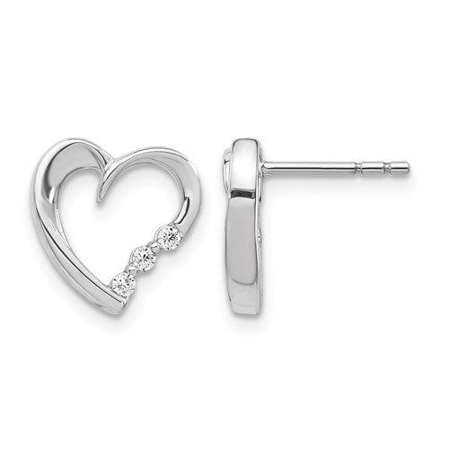 14k-white-gold-diamond-heart-post-earrings-SolomonJeweler-Wichita-KS-CustomJewelry
