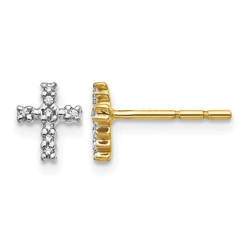 14k-w-rhodium-diamond-cross-post-earrings-SolomonJeweler-Wichita-KS-CustomJewelry
