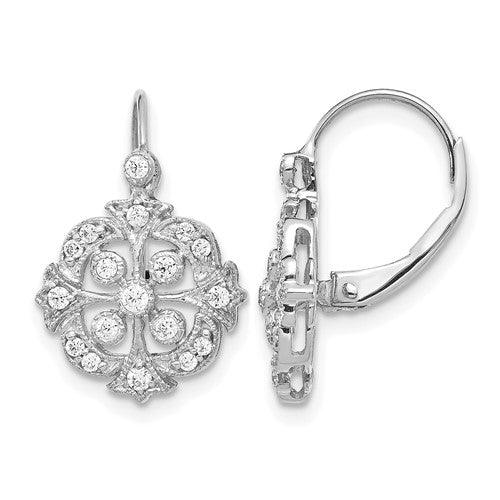 14k-white-gold-diamond-leverback-earrings-SolomonJeweler-Wichita-KS-CustomJewelry