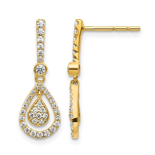 14k-diamond-fancy-teardrop-dangle-post-earrings-SolomonJeweler-Wichita-KS-CustomJewelry