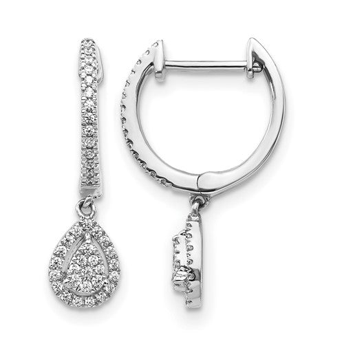 14k-white-gold-diamond-teardrop-hinged-hoop-earrings-SolomonJeweler-Wichita-KS-CustomJewelry