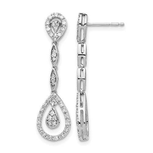 14k-white-gold-teardrop-diamond-dangle-earrings-SolomonJeweler-Wichita-KS-CustomJewelry