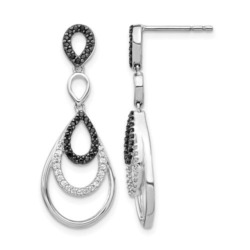 14k-white-gold-black-and-white-diamond-post-earrings-SolomonJeweler-Wichita-KS-CustomJewelry