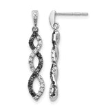 14k-white-gold-black-and-white-diamond-twisted-post-earrings-SolomonJeweler-Wichita-KS-CustomJewelry