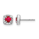 14k-white-gold-diamond-and-ruby-square-halo-earrings-SolomonJeweler-Wichita-KS-CustomJewelry