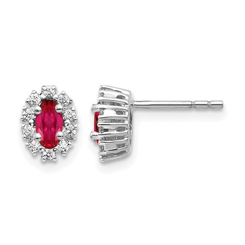 14k-white-gold-diamond-and-ruby-oval-halo-earrings-SolomonJeweler-Wichita-KS-CustomJewelry