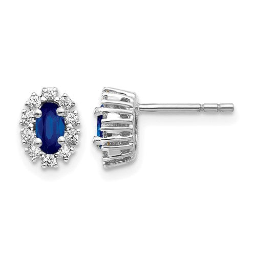 14k-white-gold-diamond-and-sapphire-oval-halo-earrings-SolomonJeweler-Wichita-KS-CustomJewelry