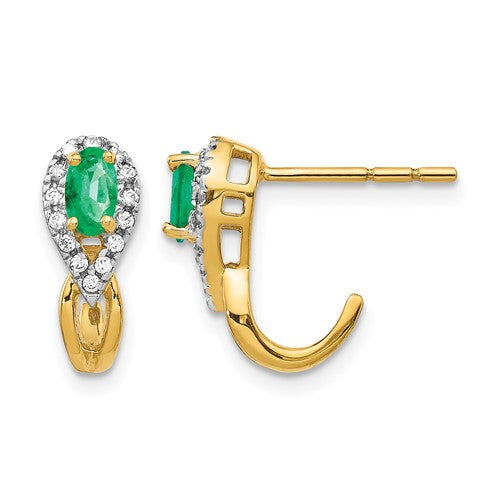 14k-1-8ct-diamond-and-emerald-earrings-SolomonJeweler-Wichita-KS-CustomJewelry