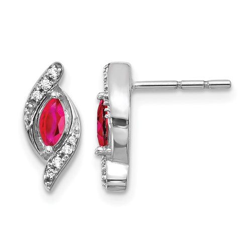 14k-white-gold-diamond-and-ruby-earrings-SolomonJeweler-Wichita-KS-CustomJewelry