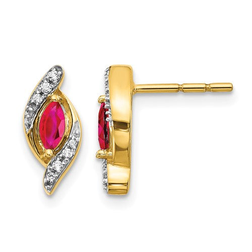 14k-diamond-and-ruby-earrings-SolomonJeweler-Wichita-KS-CustomJewelry