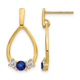 14k-blue-and-white-sapphire-post-dangle-earrings-SolomonJeweler-Wichita-KS-CustomJewelry