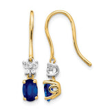 14k-two-tone-diamond-and-oval-sapphire-earrings-SolomonJeweler-Wichita-KS-CustomJewelry