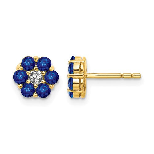 14k-and-rhodium-sapphire-and-diamond-post-earrings-SolomonJeweler-Wichita-KS-CustomJewelry