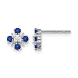 14k-white-gold-blue-sapphire-and-diamond-post-earrings-SolomonJeweler-Wichita-KS-CustomJewelry