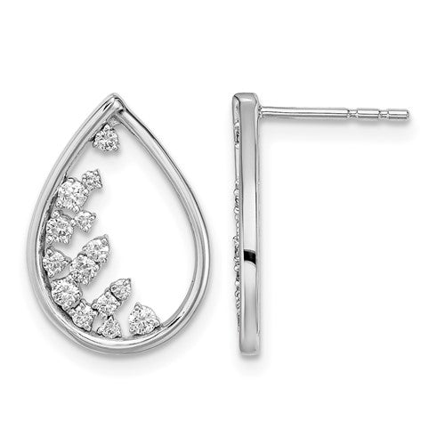 14k-white-gold-polished-teardrop-post-earrings-SolomonJeweler-Wichita-KS-CustomJewelry